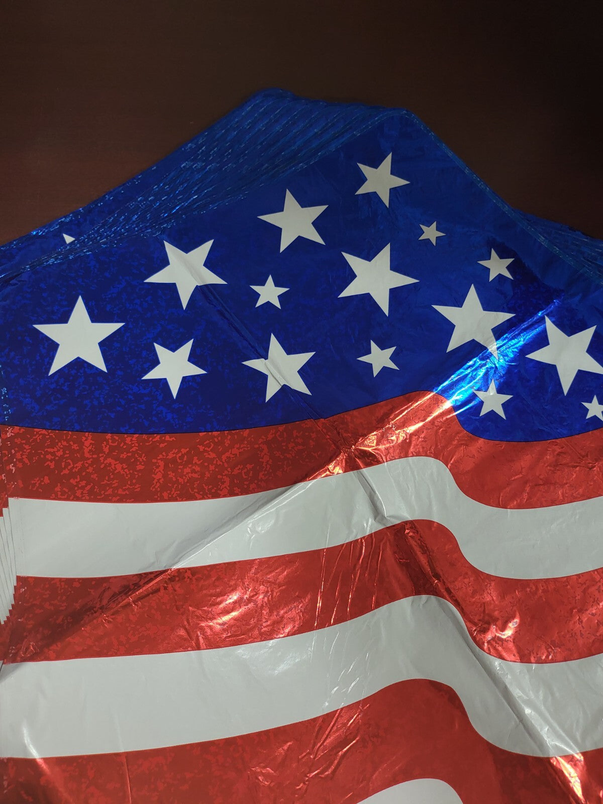 10 ct Mylar Balloon US Flag Star 16" Red White Blue Patriotic Independence