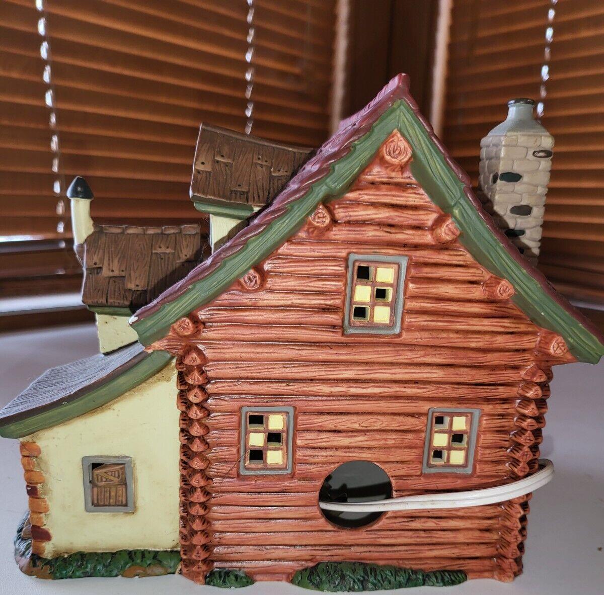 Happy Halloween Lighted House Porcelain  8.5W x 6D x 7"H * #4112