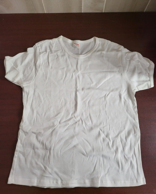 Union Line Women's Crew Neck T-Shirt White size XL US Made 100% Cotton