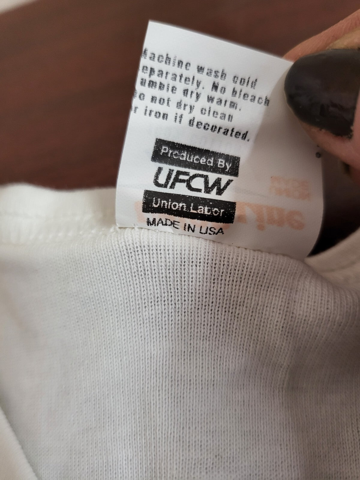 Union Line Women's Crew Neck T-Shirt White size XL US Made 100% Cotton