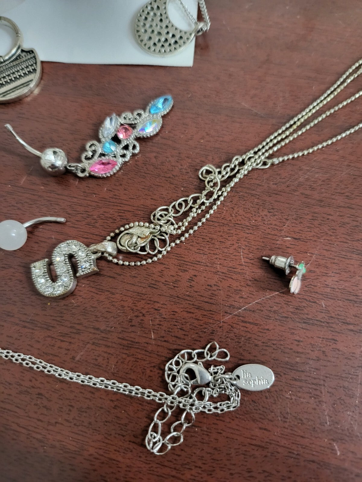 Lot of Misc Costume JewelryNecklaces Earrings More #7