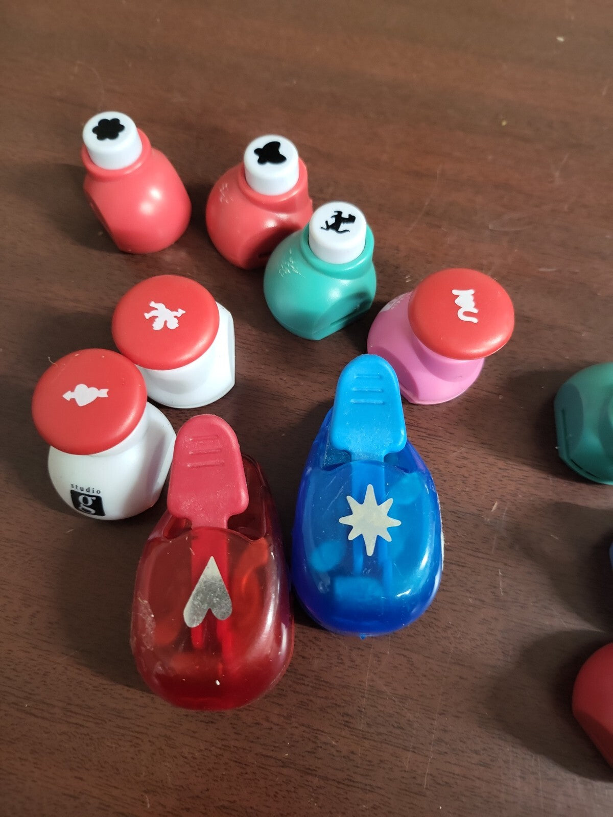22ct Stamp Cutters Numbers and Symbols 3/8" Cutouts Paper Punch