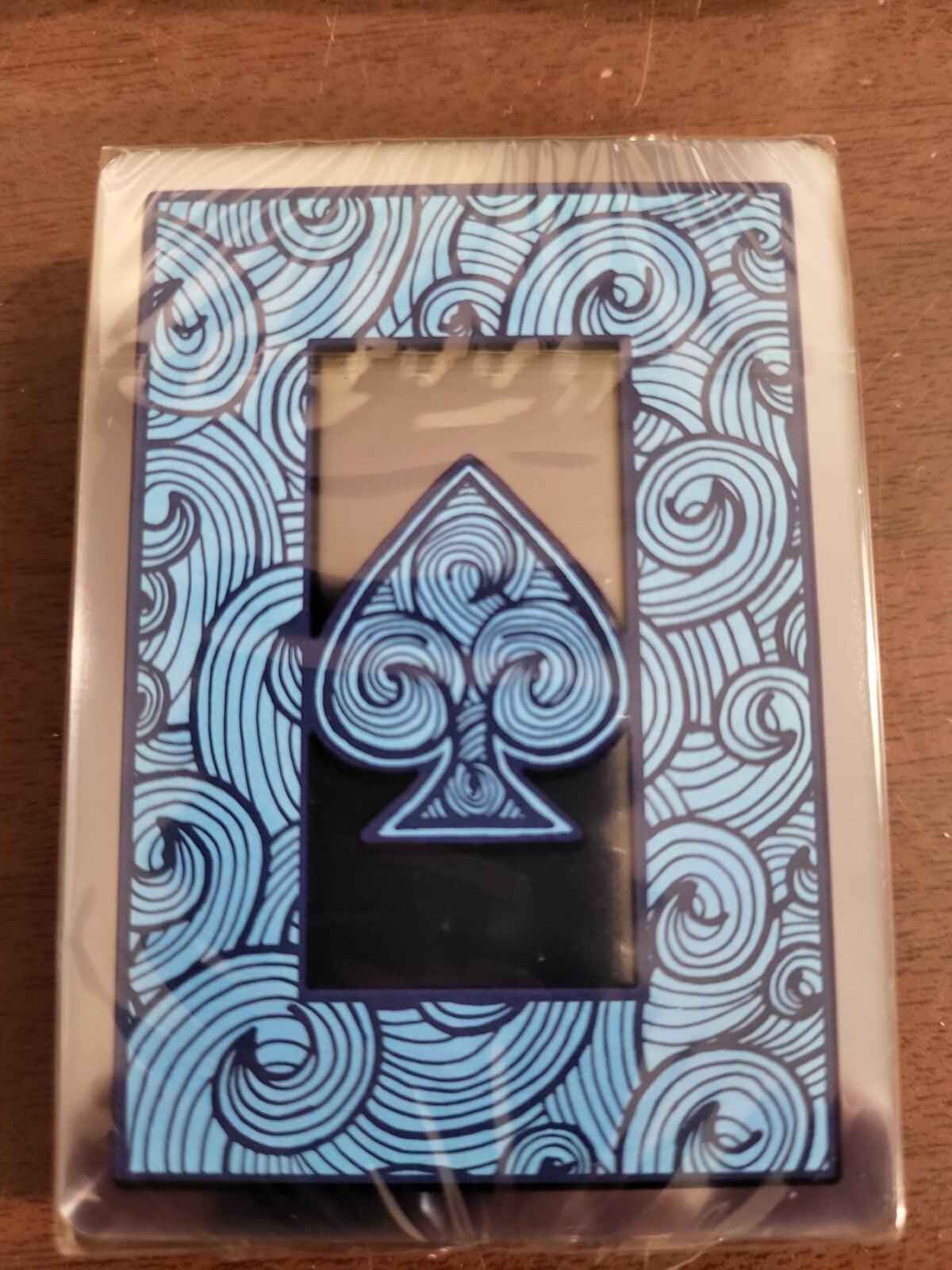 Hoyle Waterproof Clear / Blue Playing Cards  & Case Standard Size  Sailing Water