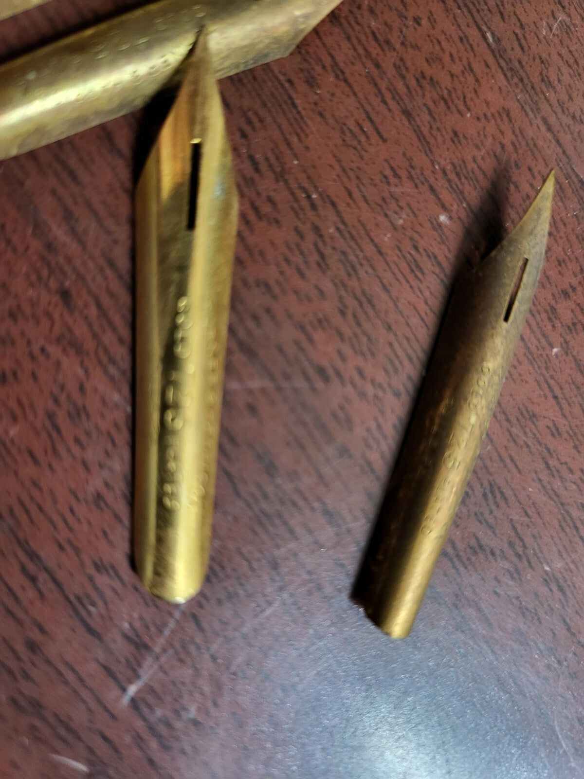 4 Vintage Turner & Harrison Gold .725 Plate Fountain Pen Tips #150