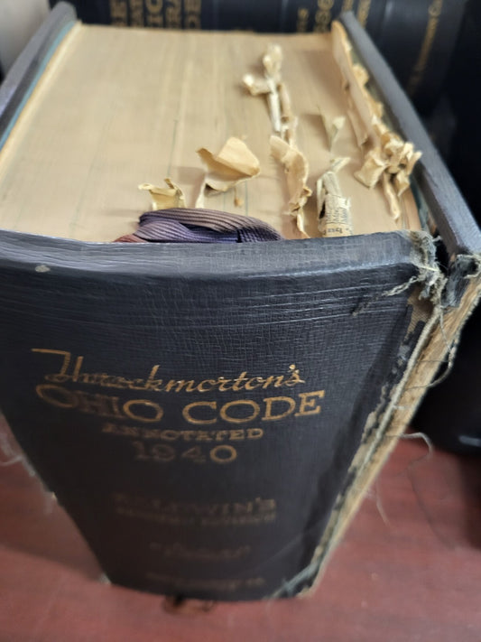 Throckmorton's 1940  Ohio Code Annotated Keyed Blue Book #2867