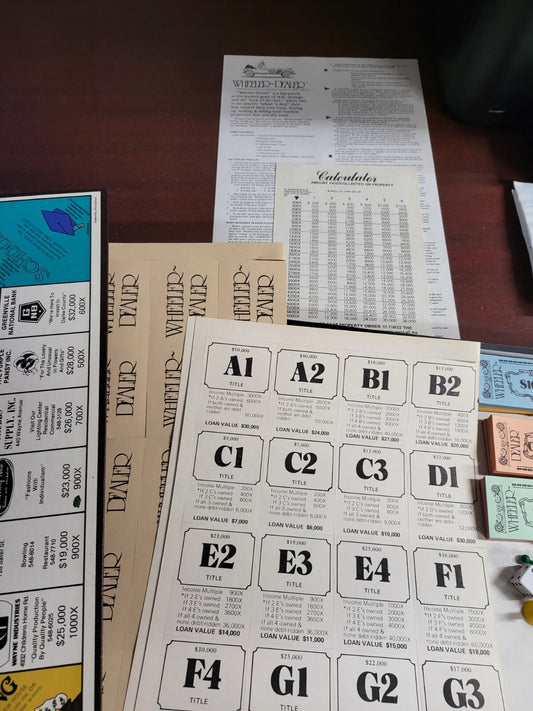 Game - Wheeler Dealer Greenville, Ohio NOS Complete