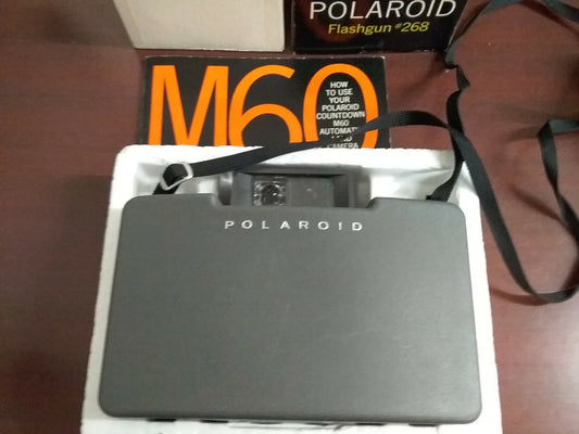 Vintage Polaroid M60 & Flashgun #268 All Original in Excellent Condition
