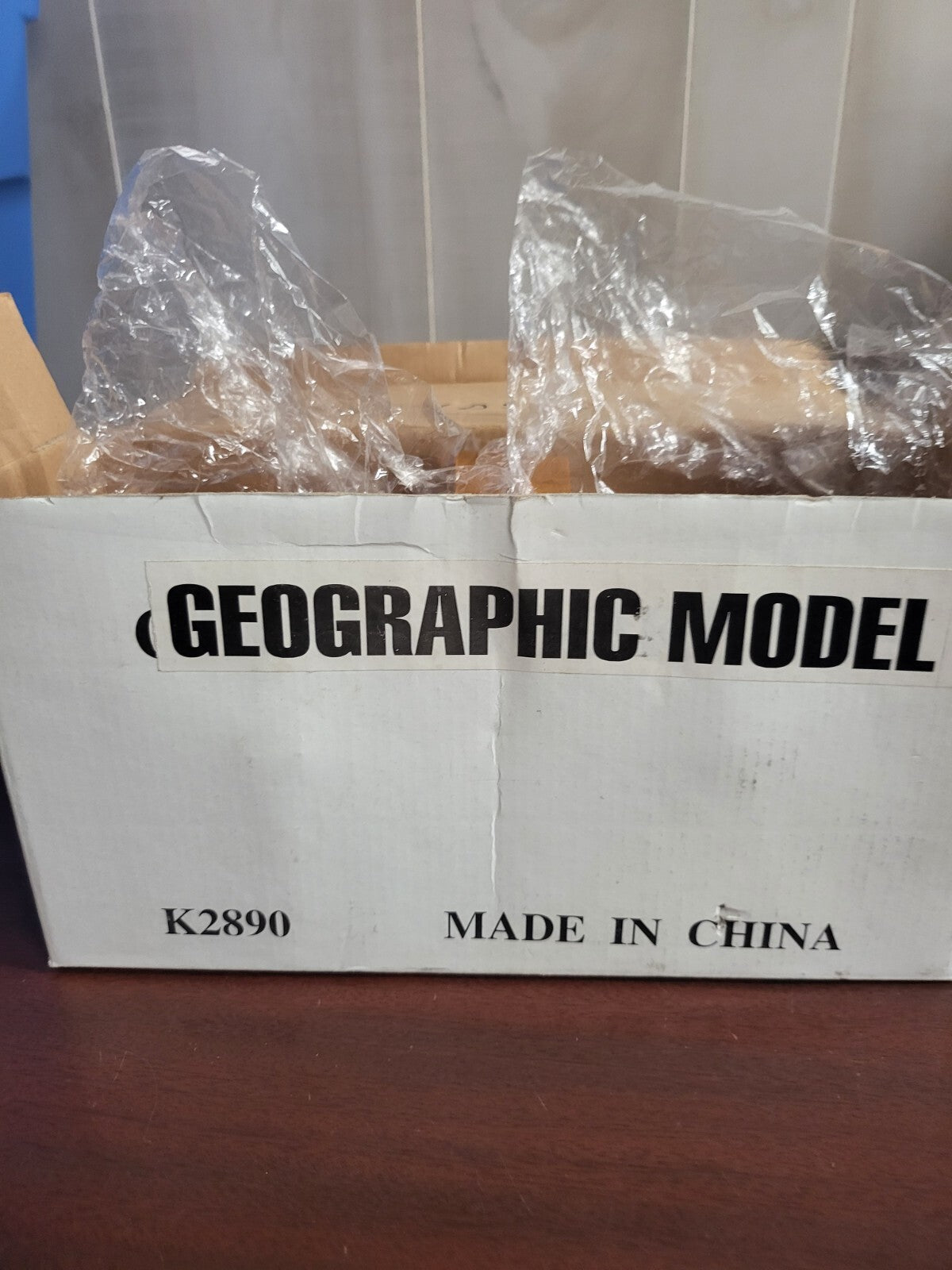 Spinning Globe Book Ends 5.25W x 3.25D x 5.75"H Wood Base Geographic Model K2890