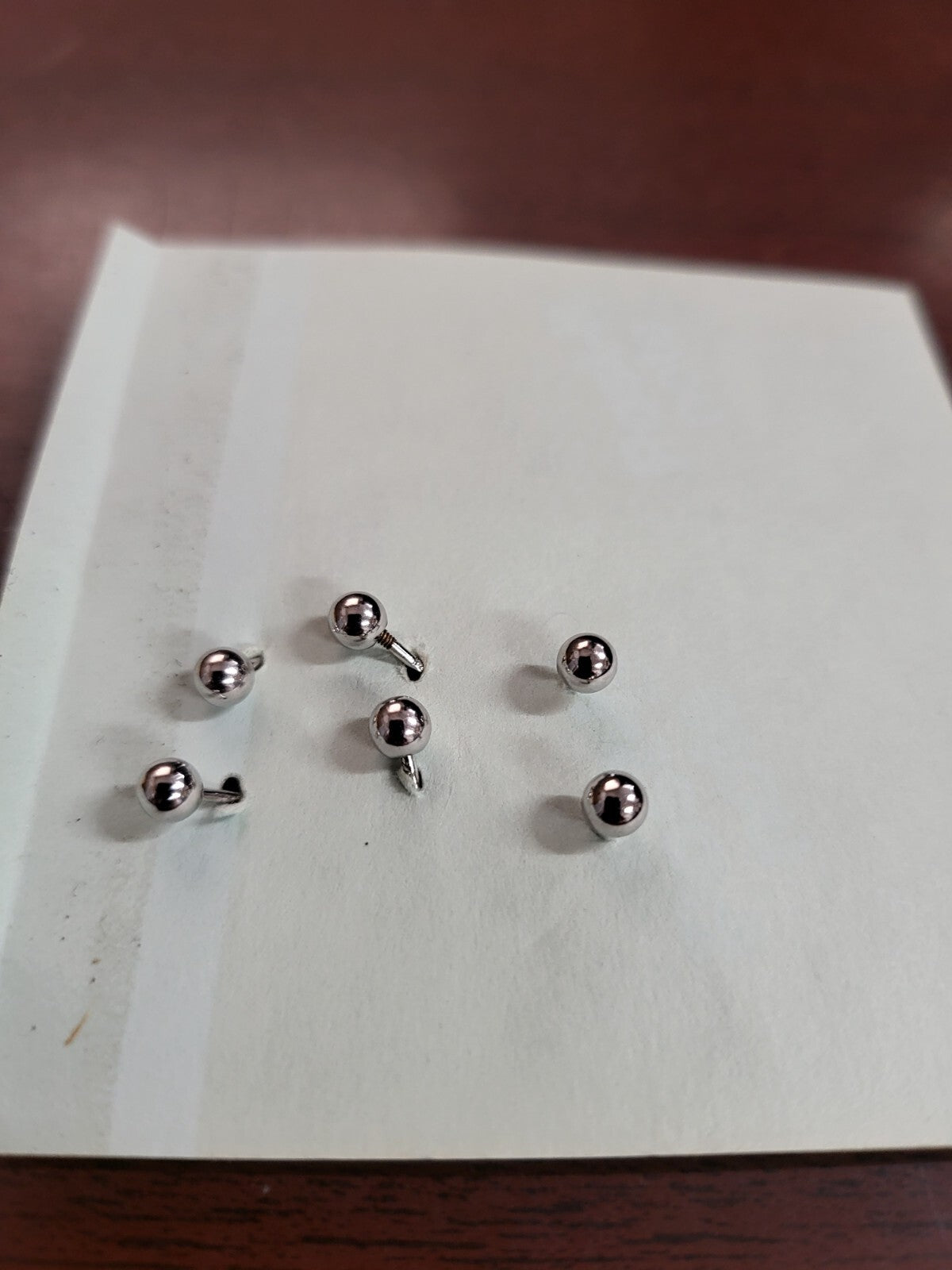 3 Pair Children's Screwback Earrings .925 Silver Posts Blue Clear White Pearlesc