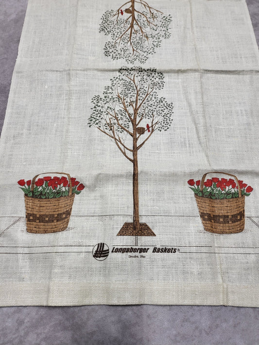 Tea Towel - Longaberger Baskets Dresden Ohio ~16 x 27  100% Linen