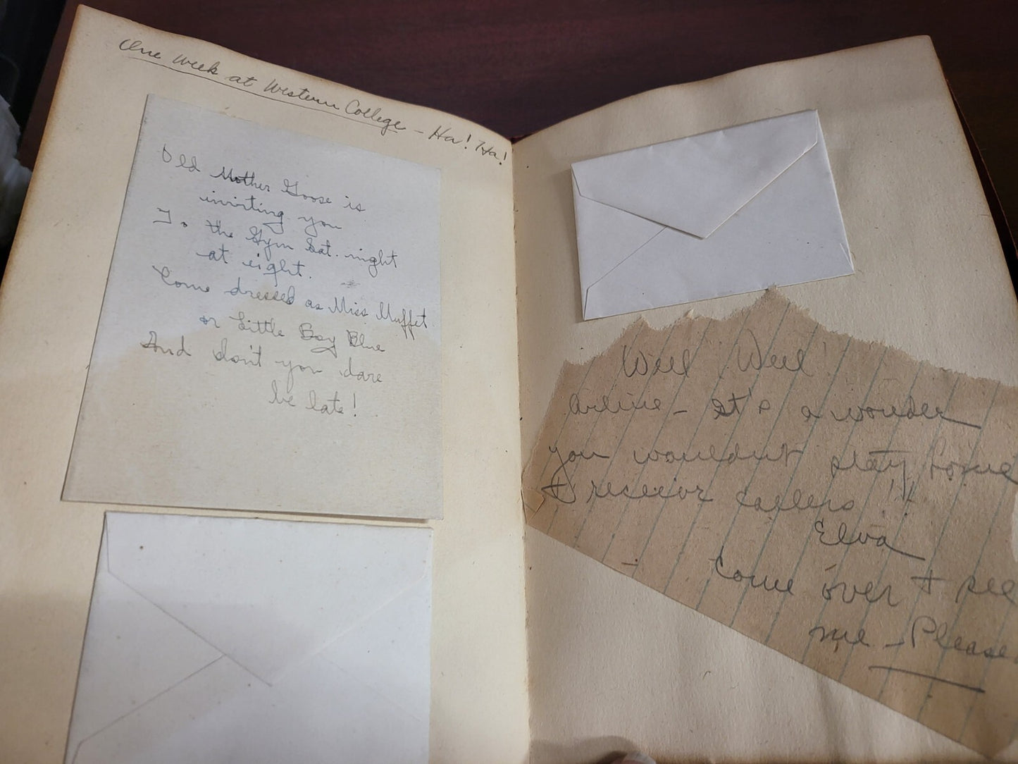Book - Commencement Memories Camden Ohio High School 1924 USED Full Red Suede