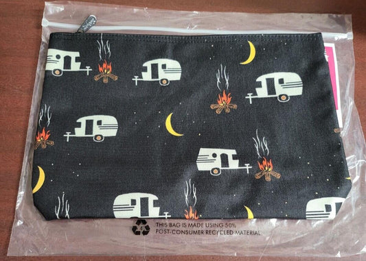 thirty-one Zipper Pouch Camping Blue  11x8x2"