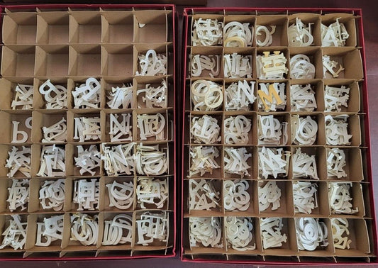400 Sign Board Letters 1.75" White  Letters Numbers Symbols Marquee Menu Will *