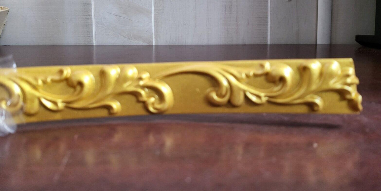 16 ft x 1" Gold Self Adhesive Trim Molding Wall Décor Craft MORE  Plastic Dimens