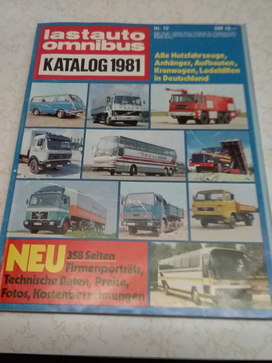 Book - lastauto omnibus Katalog 1981  Alle Nutzfahrzeuge, Anhanger,  ... #2608