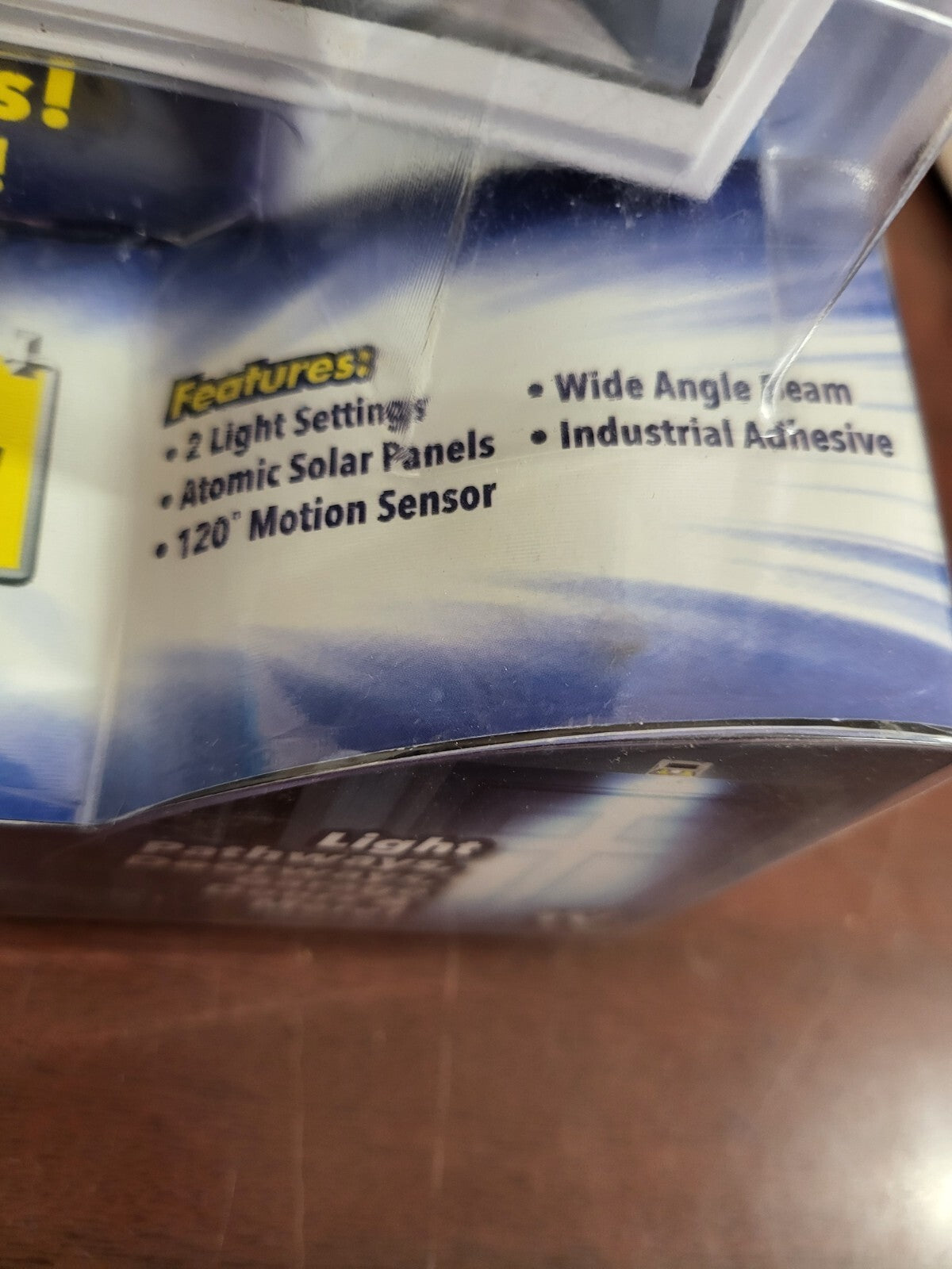 Atomic Beam Solar Powered Motion Activated LED Light Sun Blast Super Bright