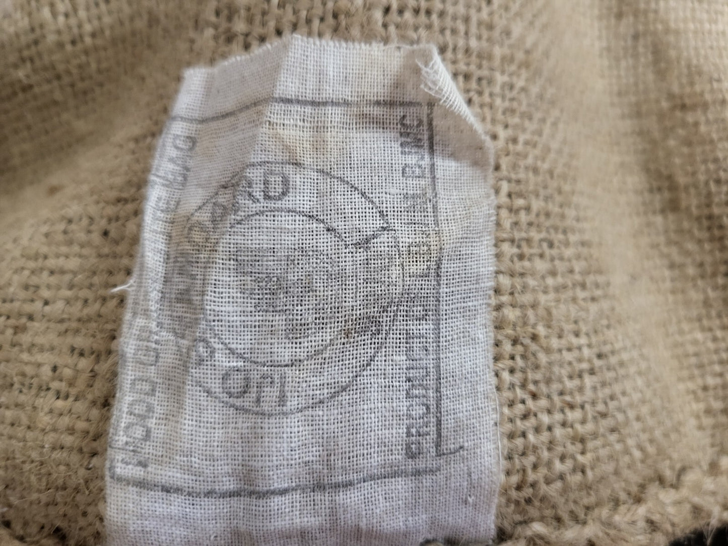 Large Burlap Bag Papua New Guinea Arabica Coffee Beans 24 x 38" 60kg bag