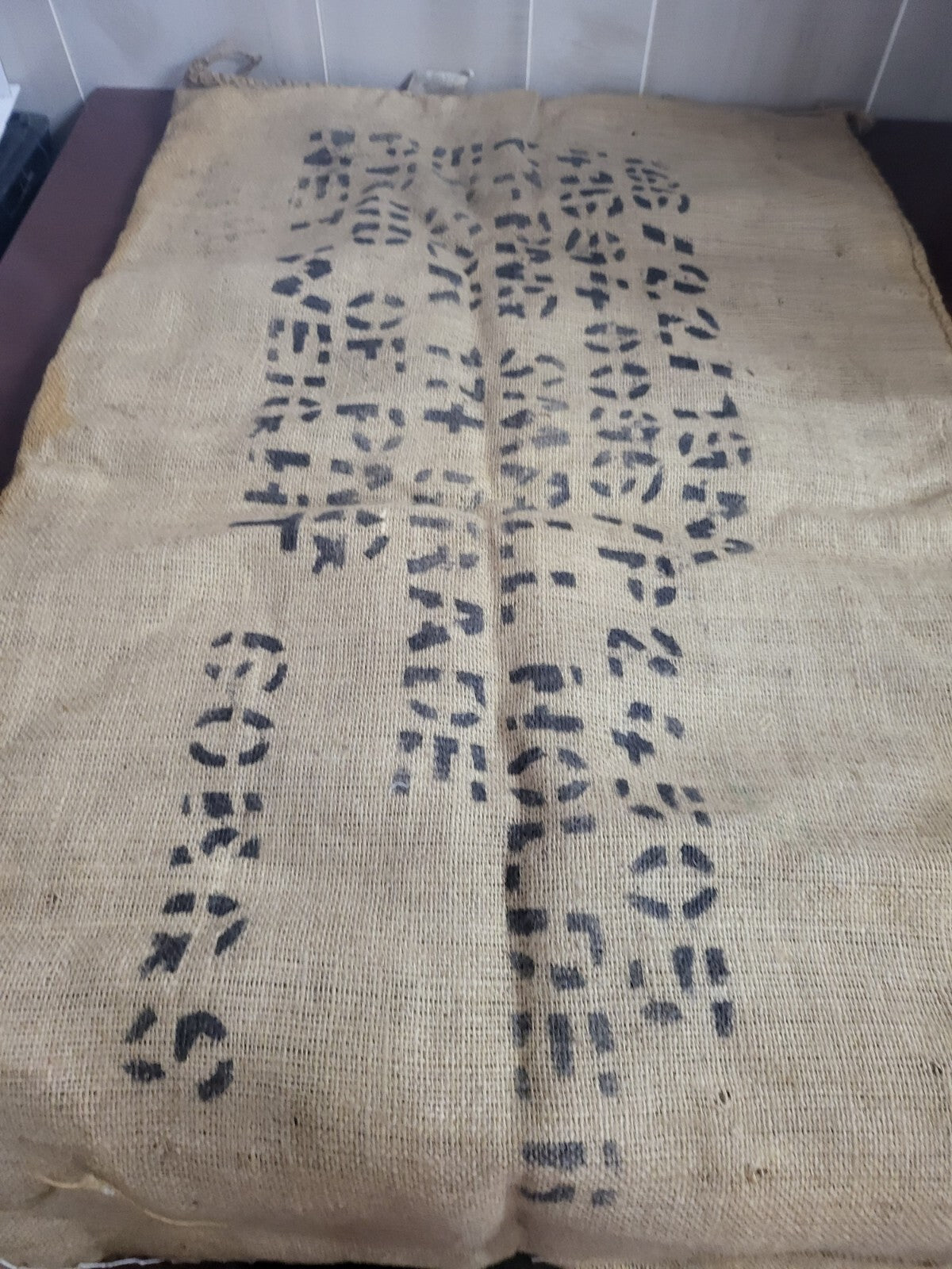 Large Burlap Bag Papua New Guinea Arabica Coffee Beans 24 x 38" 60kg bag