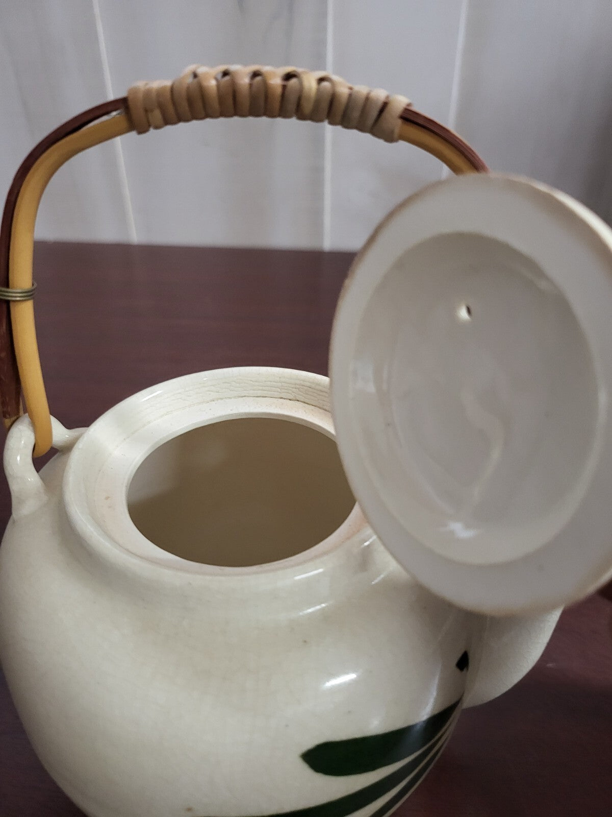 Vintage Japanese Kitchen Set  Tea Pot Cups Salt Pepper Shakers Hand Painted