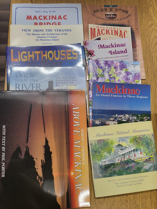Book Lot - 11 Travel Books Mackinac See Desc & Photos #2756