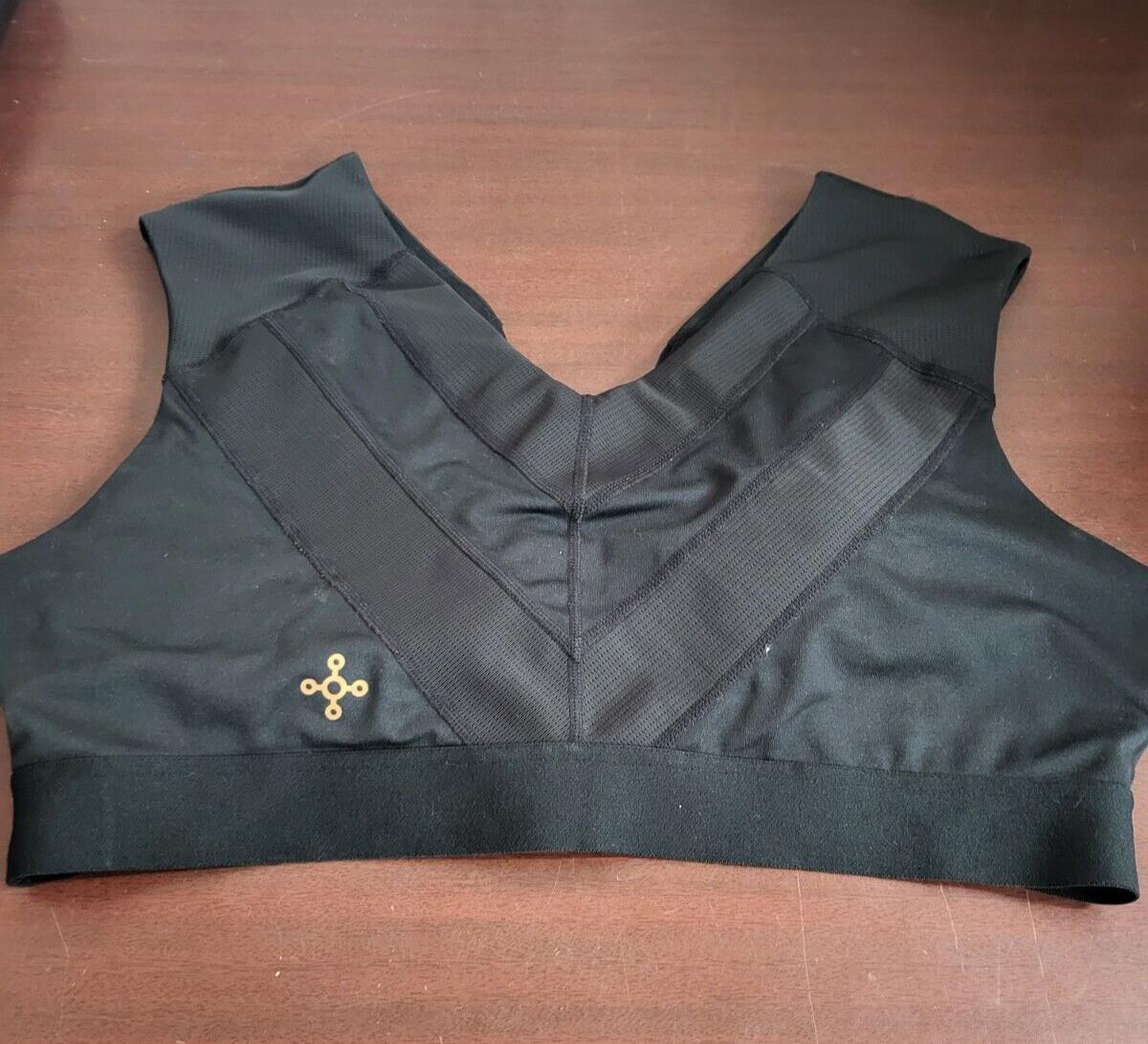 Tommie Copper Shoulder Support Comfort Bra Front Zip 3XL - 4.5" Wide Strap Sport