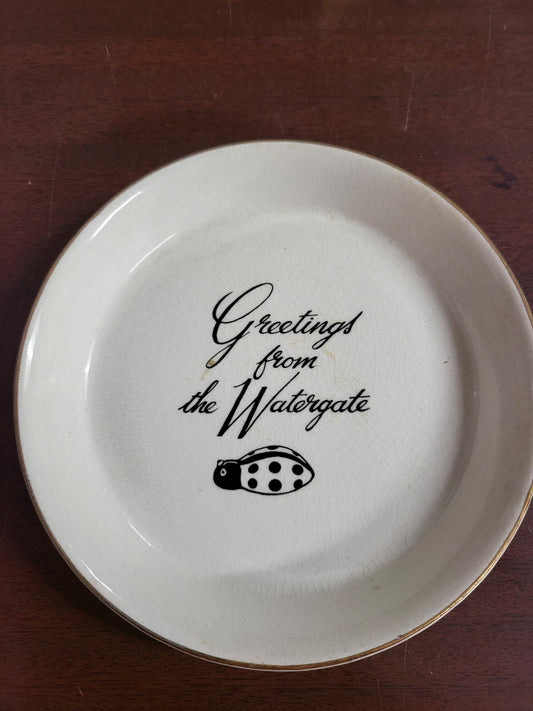 Vintage Prince William Pottery Greetings from the Watergate Collector Plate 5.5"