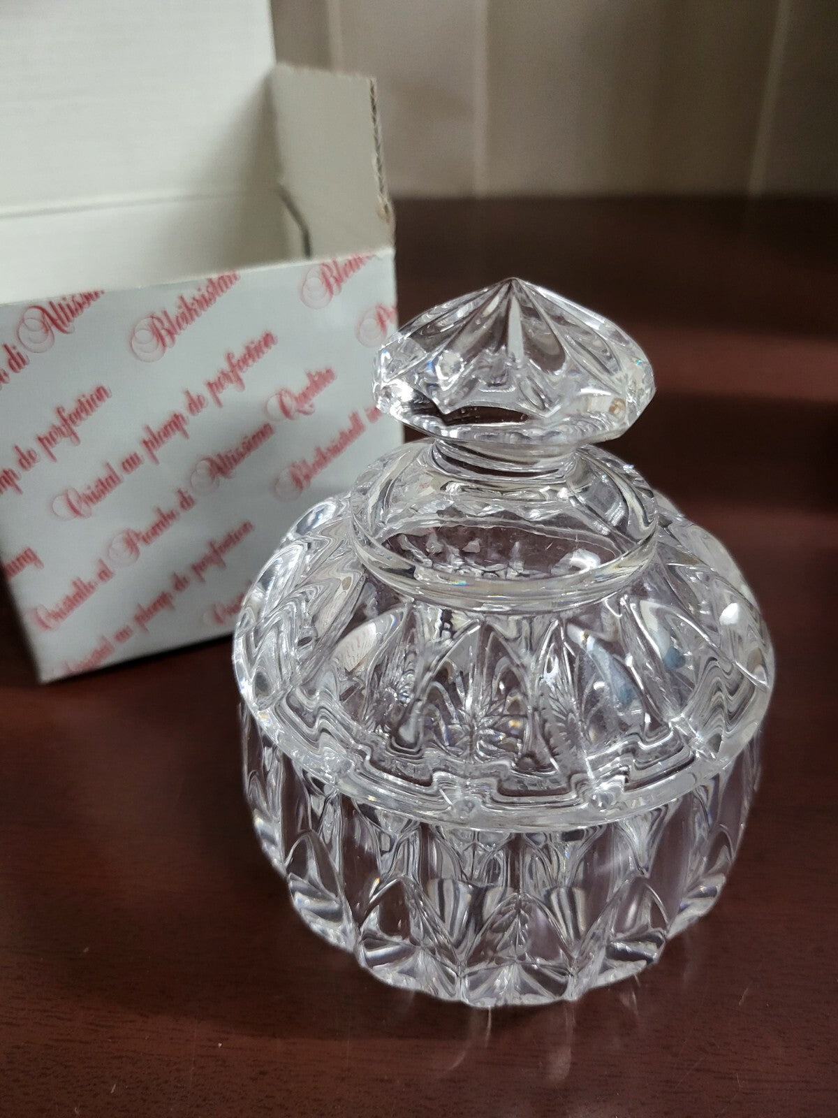 Nachtmann ORION Crystal Candy Dish Ringdose NOS 3.25"W  #4178