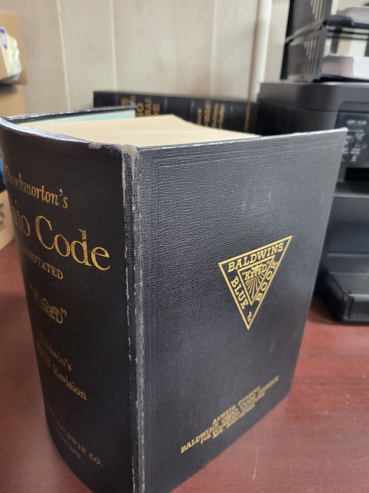 Throckmorton's 1948  Ohio Code Annotated Keyed Blue Book #2868