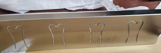 2 pc Stainless Steel Kitchen Stove to Counter Gap Cover 23.6" x 1.2" Spill Guard