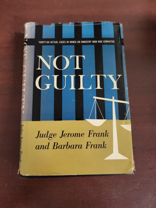 Book ~ Not Guilty 36 Cases...* by Judge Frank & Barbara Frank 1957  #2872