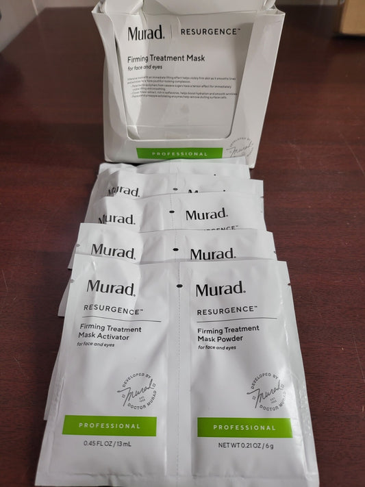 6 ct Murad Resurgence Firming Treatment Mask for Face & Eyes Professional Facial
