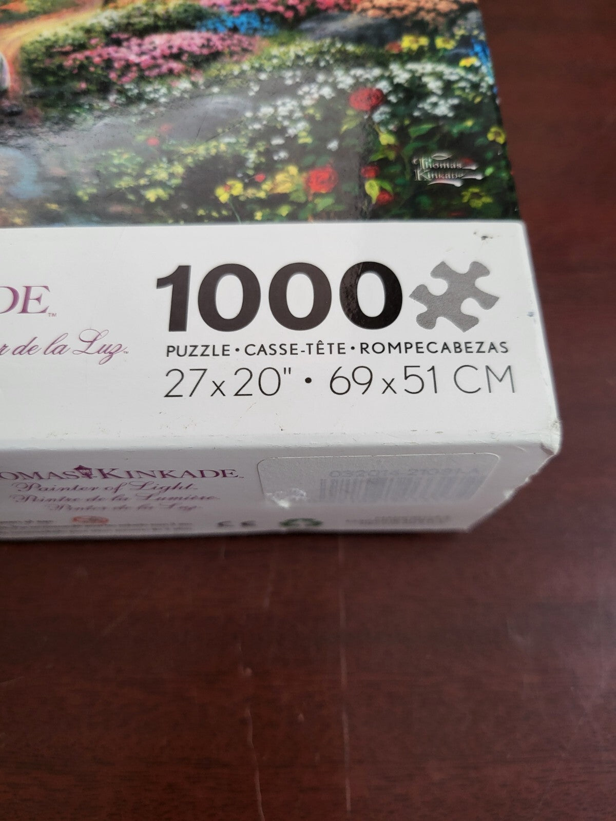 Puzzle Thomas Kinkade GONE WITH THE WIND 1000pc 27 x 20" Damaged Box   Age 12+ U