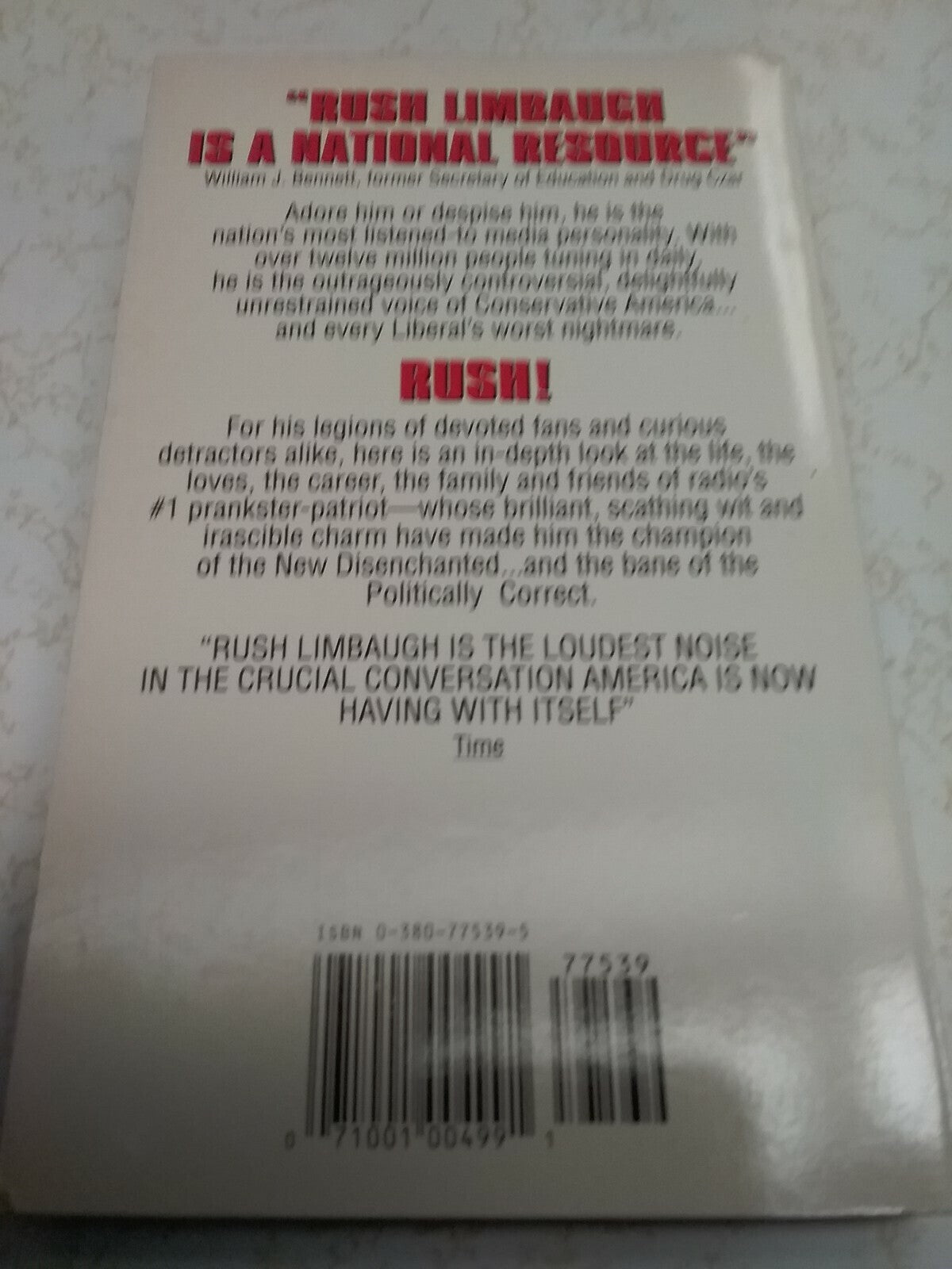 Book - Rush! An Up-close Look At Rush Limbaugh	Michael Arkush #2625
