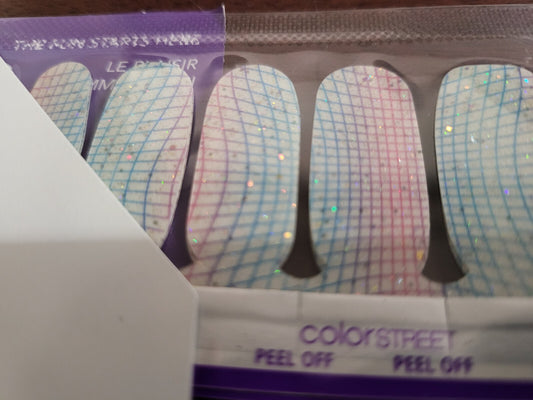 Color Street Nail Strips 12 ct Full Set Pixel Perspective Shimmer NIP  US Made