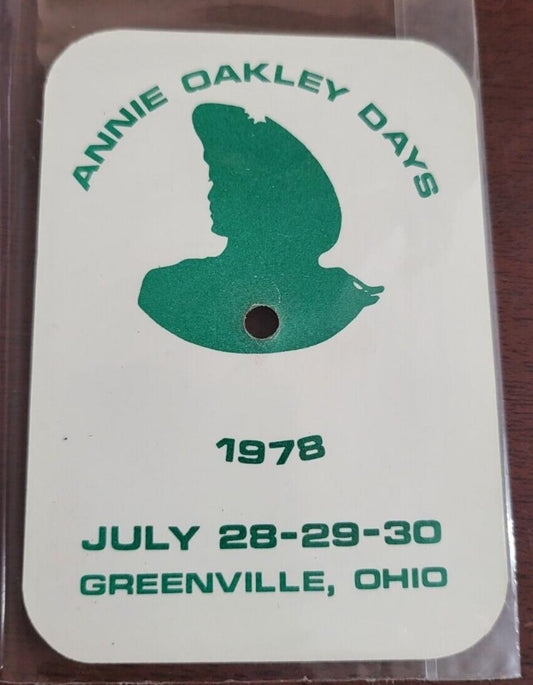 Vintage Annie Oakley Novelty Shot Playing Card 1978 Hometown Celebration