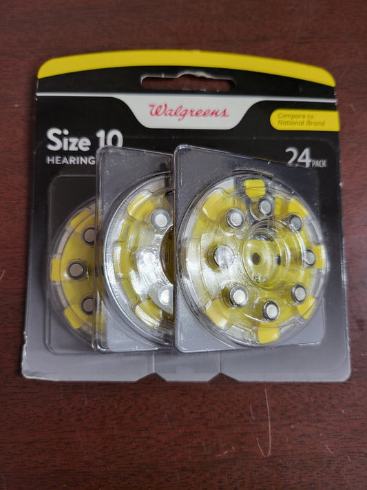 24 count Hearing Aid Battery size 10 NIP  Watch Battery Walgreens