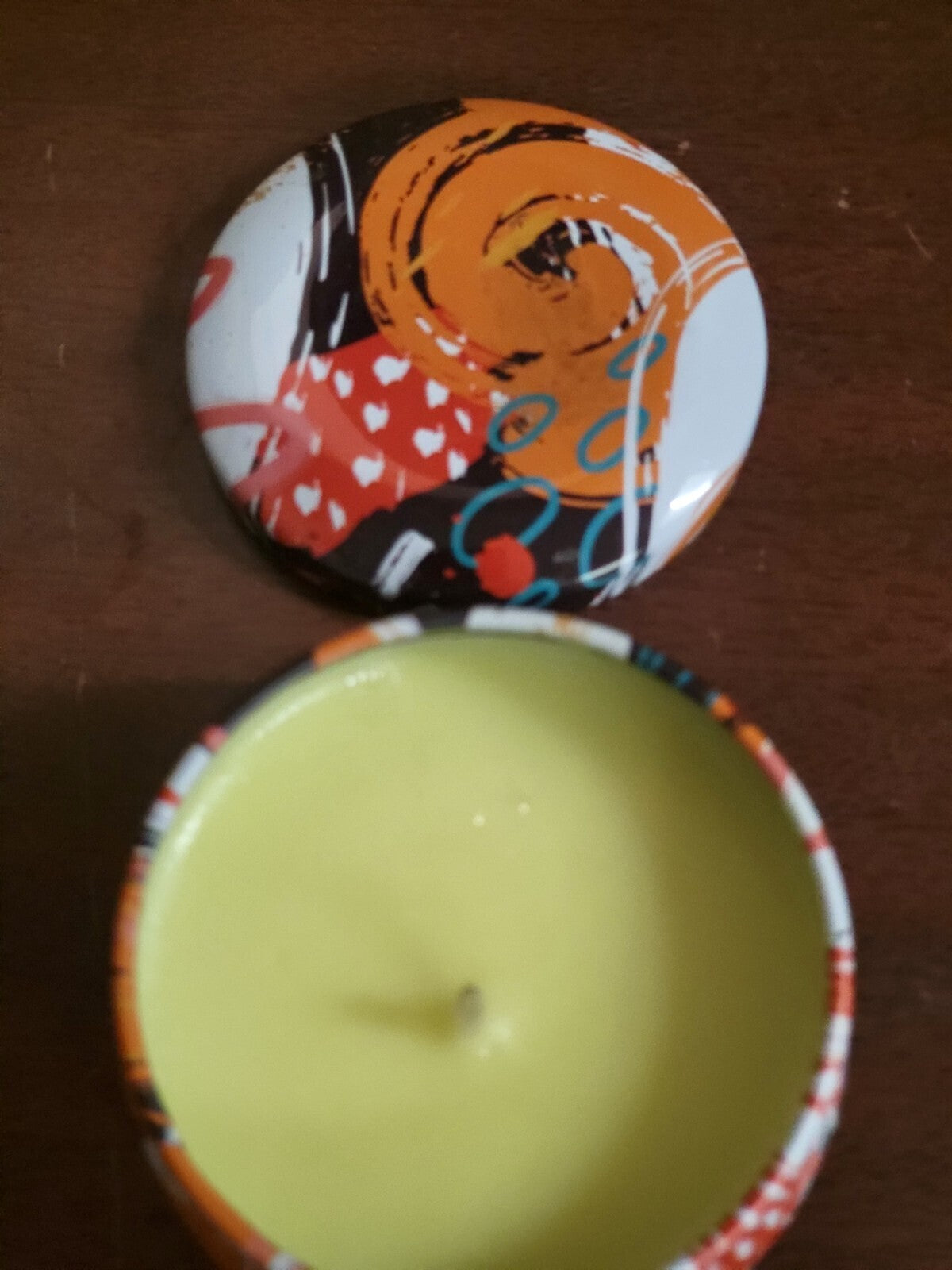 Scented Candle in Tin 2.5oz Bergamot  Soy Wax  2.5 x 1.6"