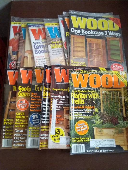 Book -  WOOD 14 Issues Better Hoes & Gardens  *see desc for list VG Cond