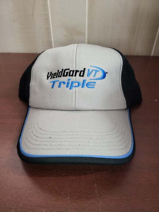 Baseball Cap YIELDGARD VT TRIPLE Black & Gray Snap Back Fabric Hat Sport Cap