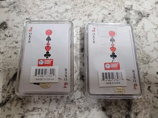 2 decks of Ohio State Playing Cards. One Black Deck, One Red Deck Sealed New
