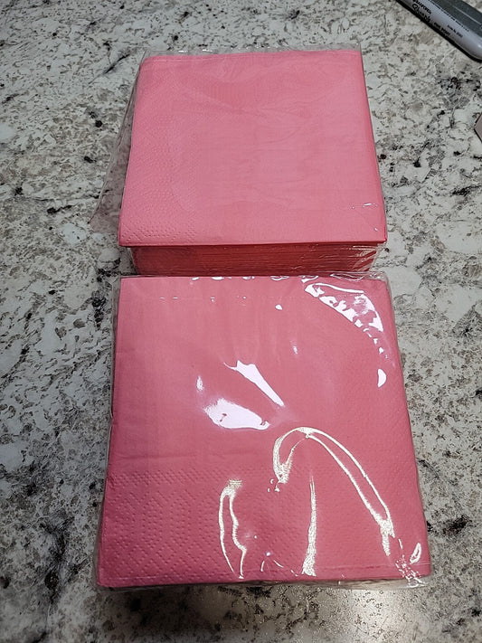 pink napkins 2 Stacks