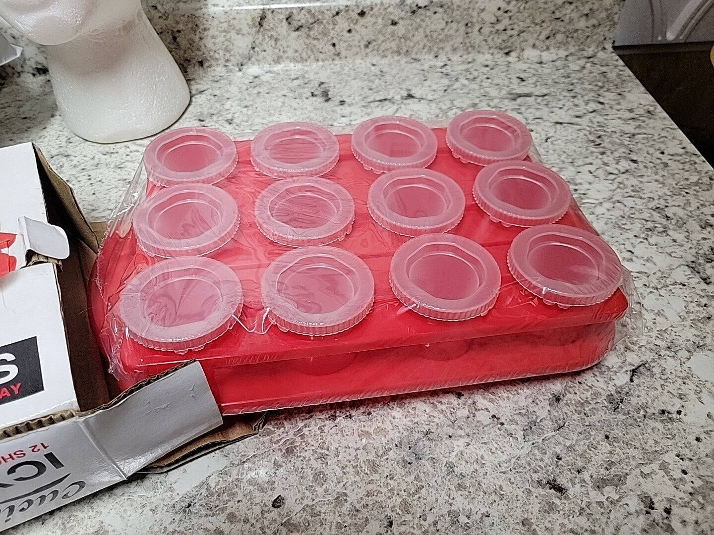 Ice Shot Glasses  Ice Mold - 12 Ice Glasses and 1 Serving Tray