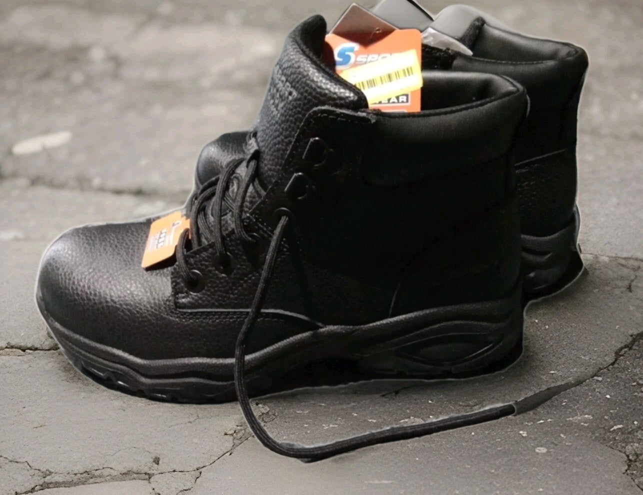 S Sport By Skechers Mens Elton Steel Toe Leather Work Boots 88421397 Black 7