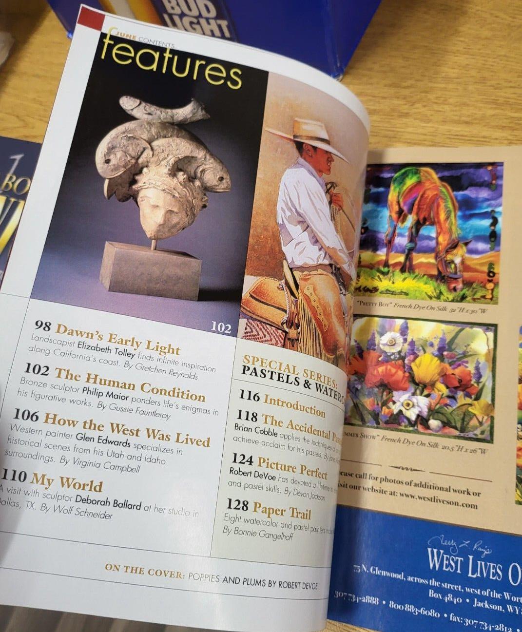 Book - Southwest Art Pastels & Watercolors Magazine June 2006  #2734