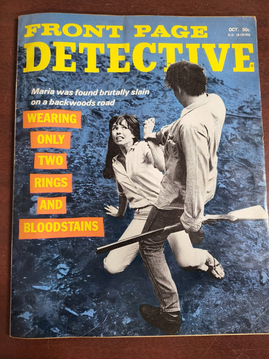 Book - Front Page Detective Magazine  October 1969 #2694