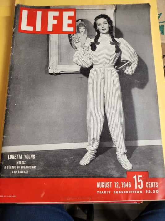 Book - Life Magazine August 12, 1946 Loretta Young    #2700