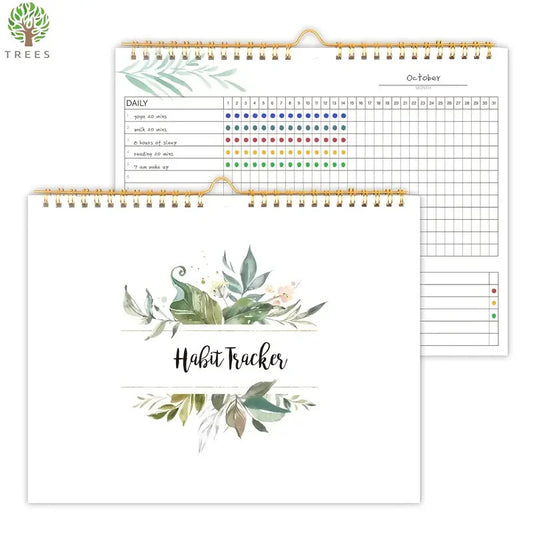 Habit Tracker Calendar Spiral Binding Habit Journal Boost Productivity