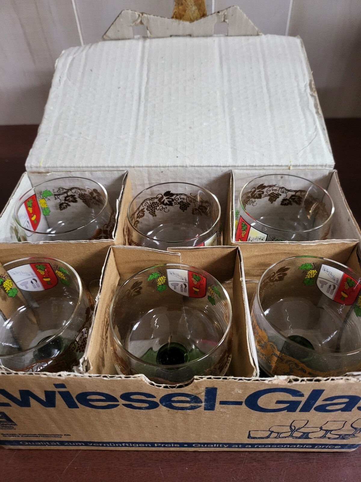 Zwiesel-Glas Wine Rummer Set of 6 Crystal Wine Glasses D-8372 4.5"H each #4180
