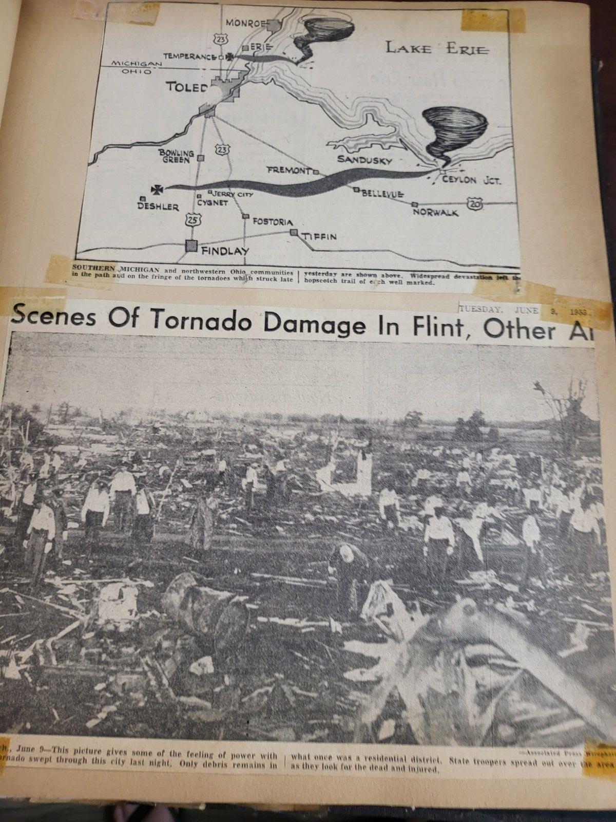 Vintage Scrapbook 1930s era Ohio History News & Personal Memorabilia *  #2810