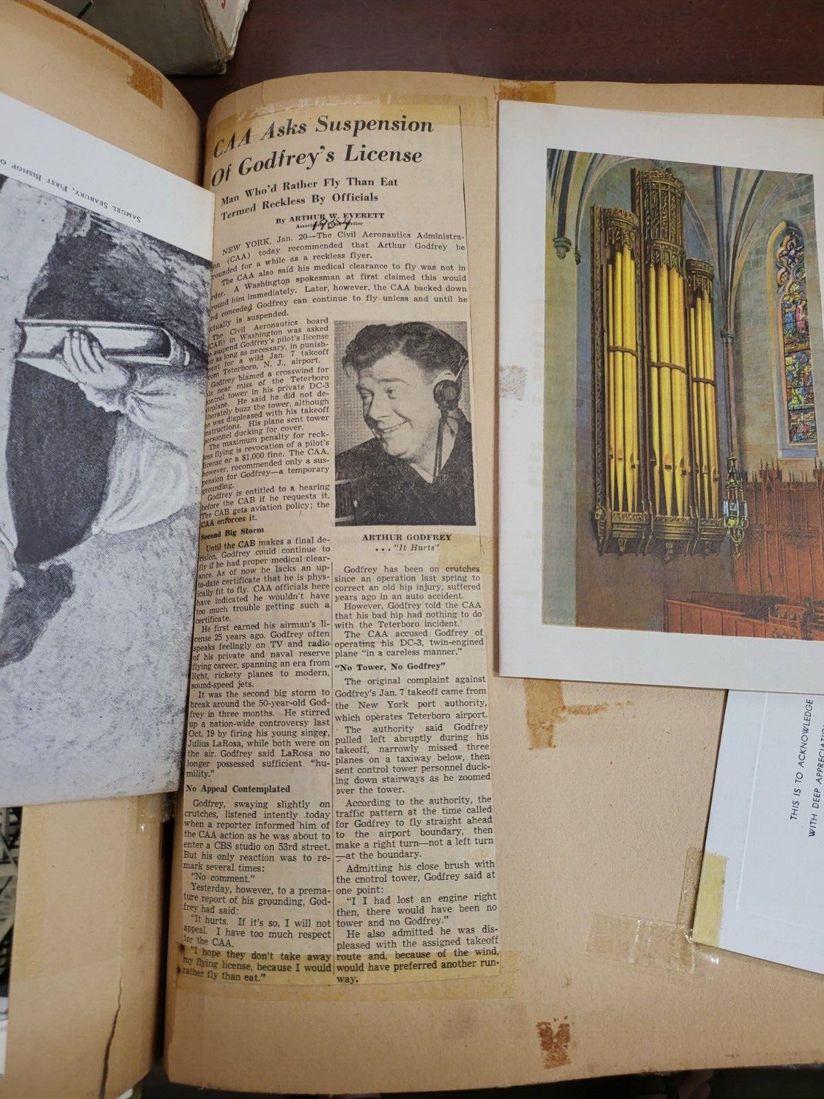 Vintage Scrapbook 1930s era Ohio History News & Personal Memorabilia *  #2810